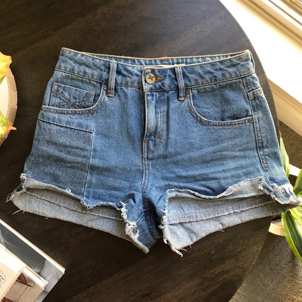 Light Wash Denim Shorts